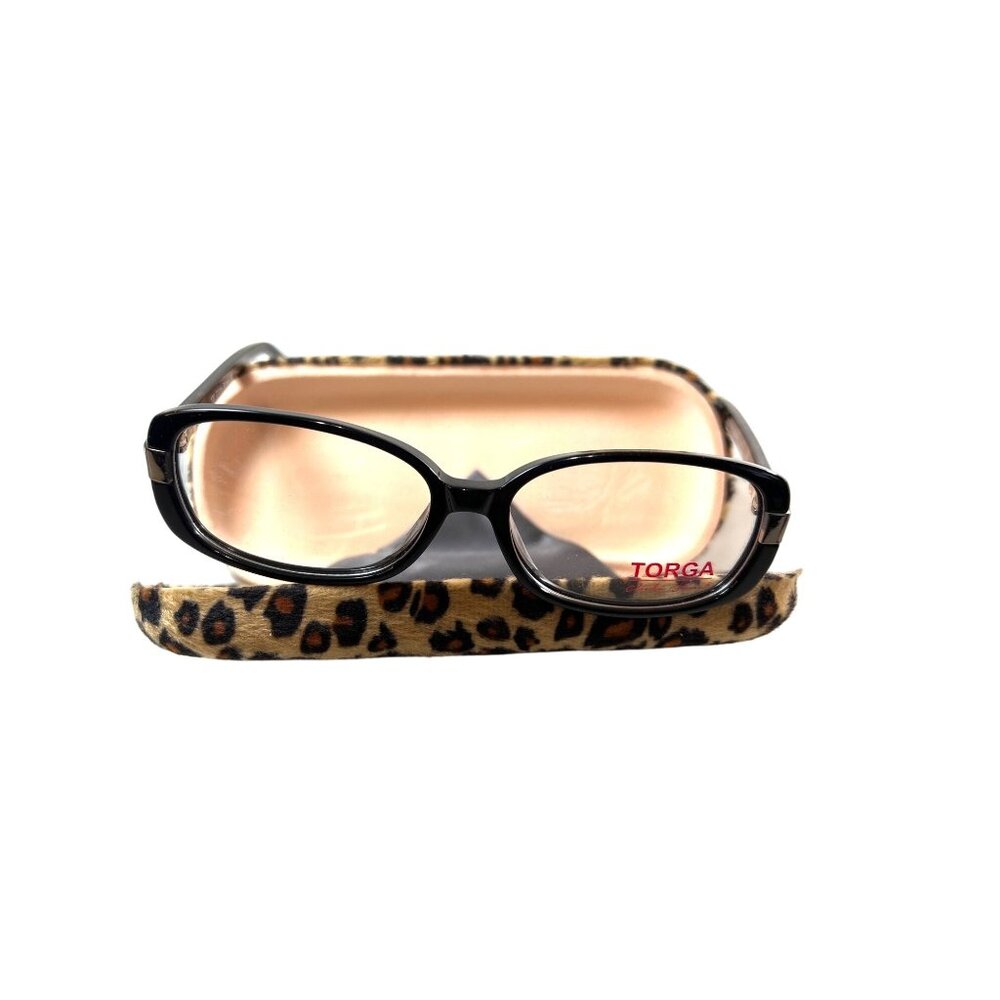 CE Womens Eyeglass Frames Cliche Street 130 Torga Brown/Black Animal Print New